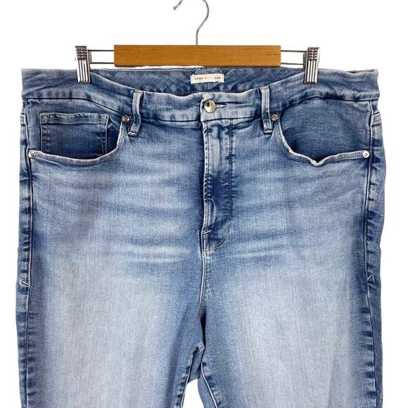 Good American Good Legs High Rise Skinny Stretch Jeans Indigo GL873T Size 20 - Picture 7 of 15